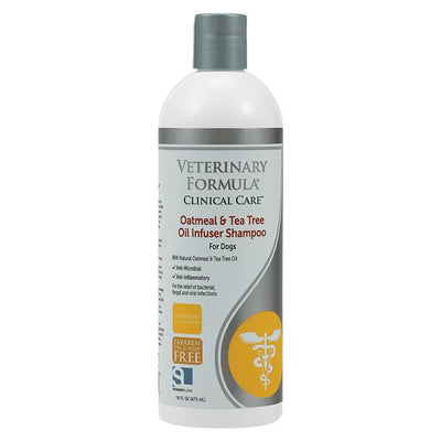 Veterinary Formula Clinical Care Oatmeal and Tea Tree Oil Infuser Shampoo for Dogs -16 oz.