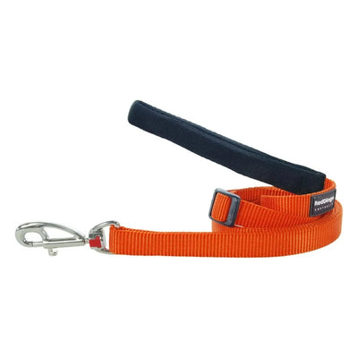 Dog Lead Adjustable Plain Orange