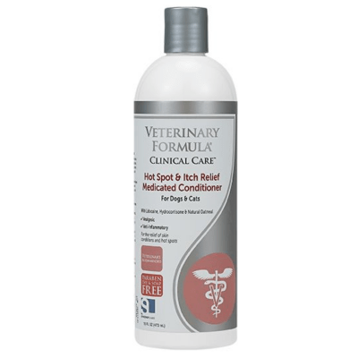 Veterinary Formula Clinical Care Hot Spot & Itch Relief Medicated Dogs & Cats Conditioner -16 oz.