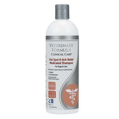 Veterinary Formula Clinical Care Hot Spot & Itch Relief Medicated Dogs & Cats Shampoo -16 oz.