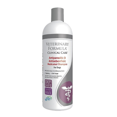 Veterinary Formula Clinical Care Antiparasitic & Antiseborrheic Shampoo for Dogs - 16 oz.